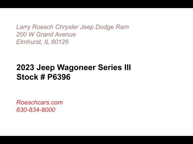 2023 Jeep Wagoneer Series III