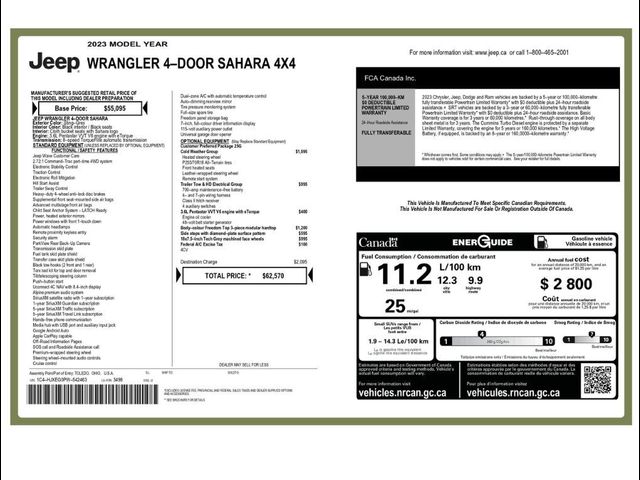 2023 Jeep Wrangler Sahara