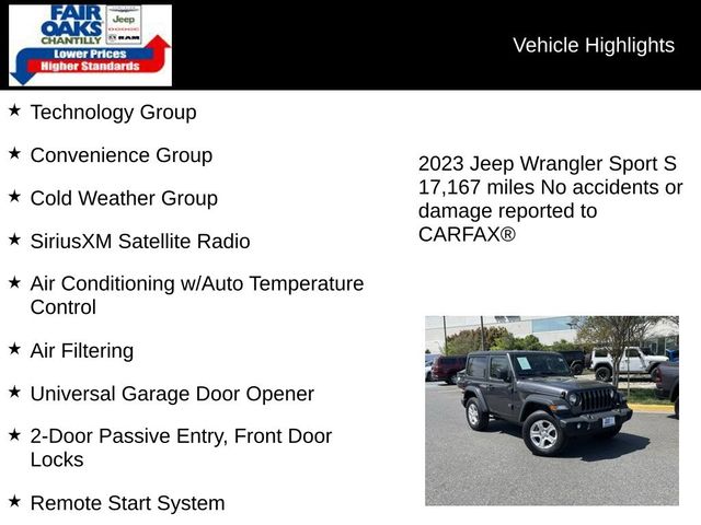 2023 Jeep Wrangler Sport S