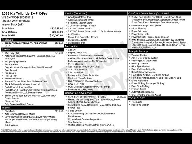 2023 Kia Telluride SX Prestige X-Pro