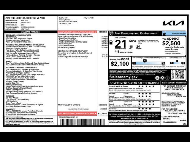 2023 Kia Telluride SX-P
