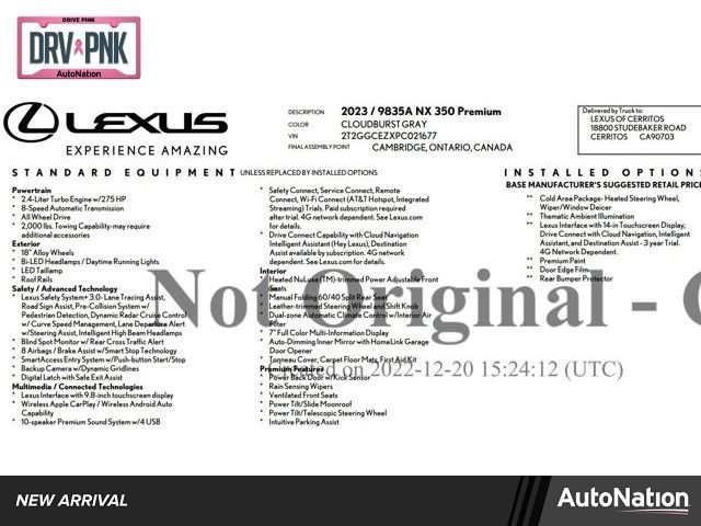 2023 Lexus NX 350 Premium