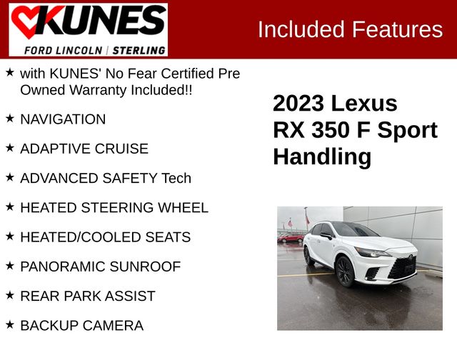 2023 Lexus RX 350 F Sport Handling