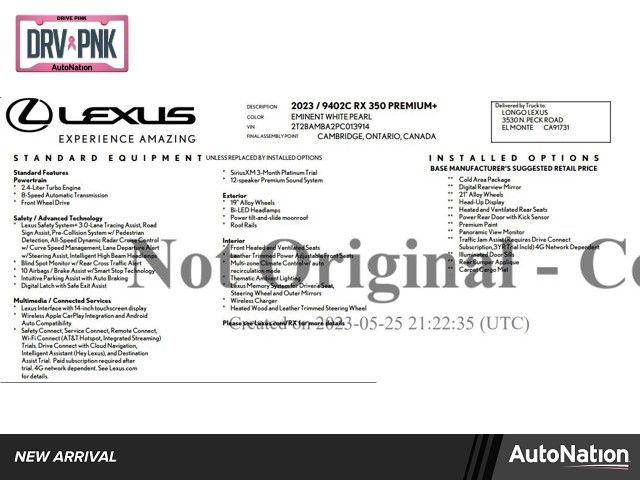 2023 Lexus RX RX 350 Premium Plus