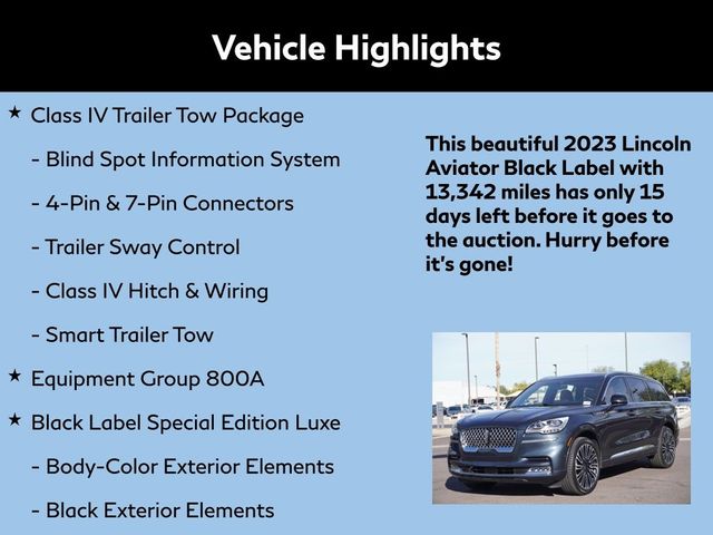 2023 Lincoln Aviator Black Label