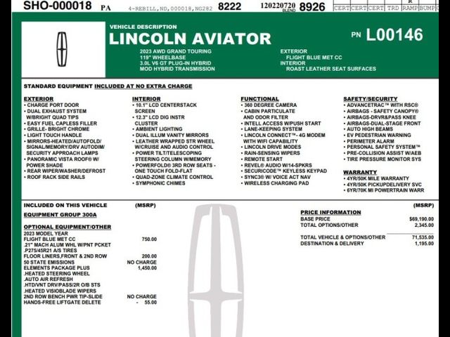 2023 Lincoln Aviator Grand Touring