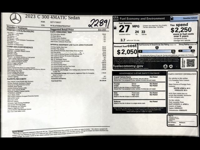2023 Mercedes-Benz C-Class 300
