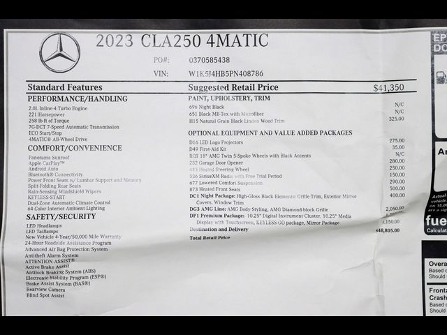 2023 Mercedes-Benz CLA 250