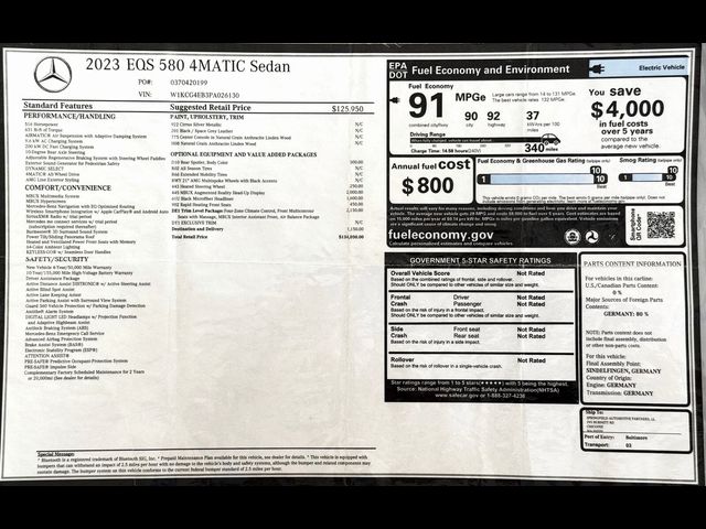 2023 Mercedes-Benz EQS 580