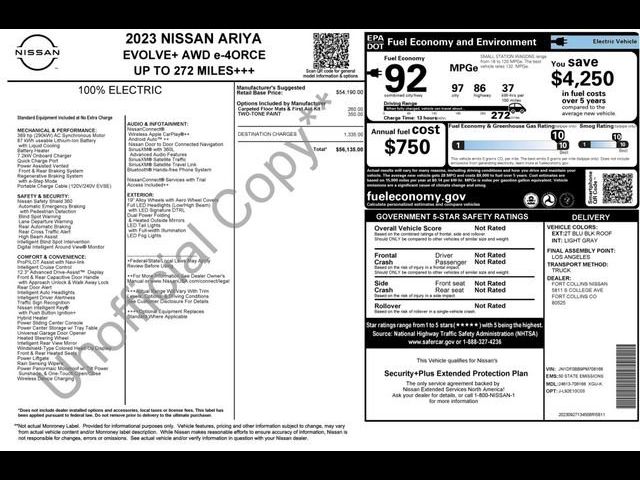 2023 Nissan ARIYA EVOLVE+