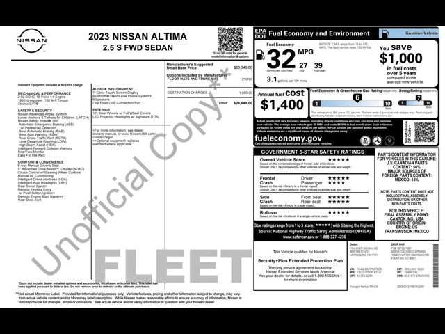 2023 Nissan Altima 2.5 S
