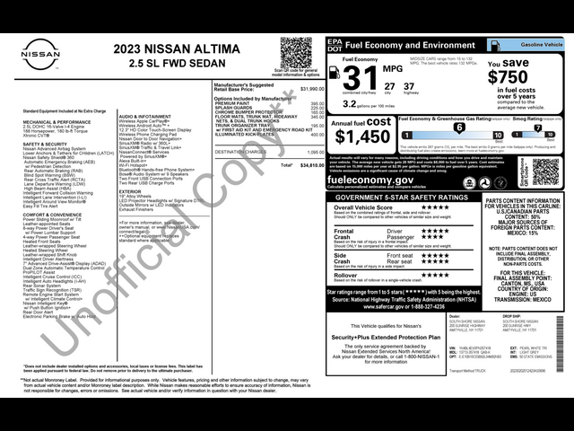 2023 Nissan Altima 2.5 SL