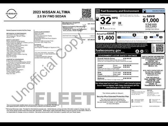 2023 Nissan Altima 2.5 SV