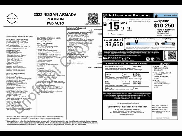 2023 Nissan Armada Platinum