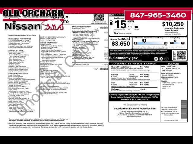 2023 Nissan Armada Platinum