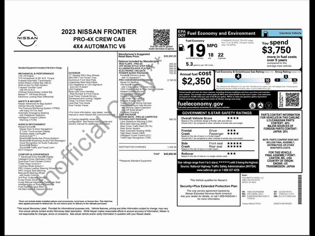 2023 Nissan Frontier PRO-4X