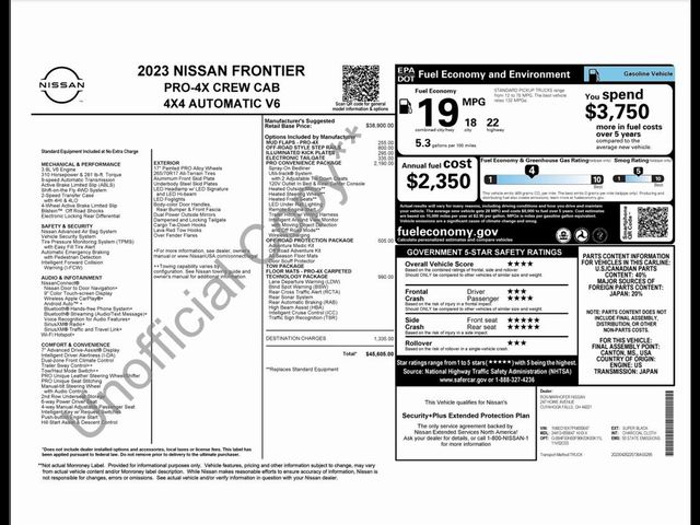 2023 Nissan Frontier PRO-4X