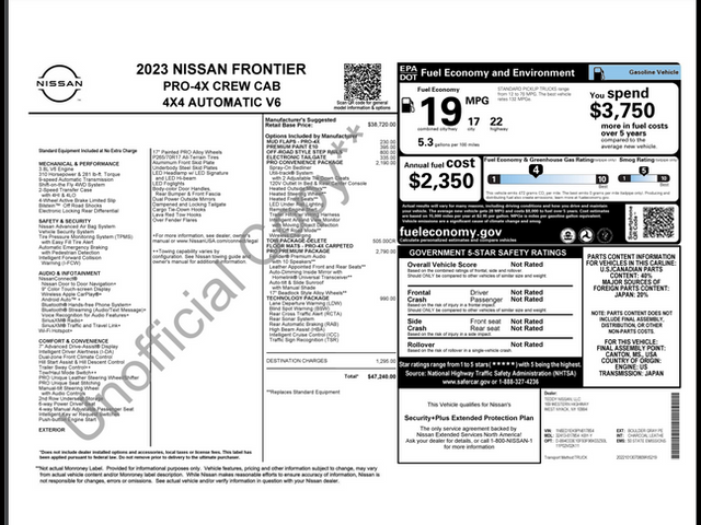 2023 Nissan Frontier PRO-4X