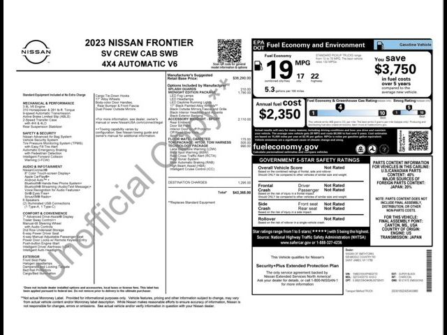 2023 Nissan Frontier SV