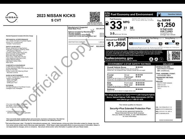 2023 Nissan Kicks S