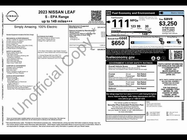 2023 Nissan Leaf S