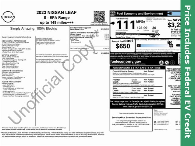 2023 Nissan Leaf S