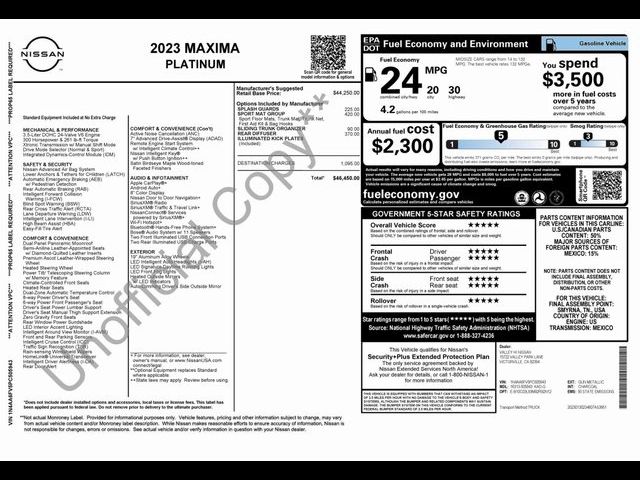 2023 Nissan Maxima Platinum