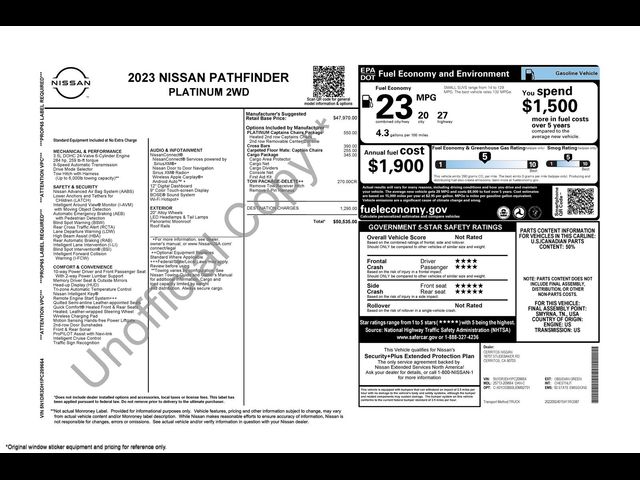 2023 Nissan Pathfinder Platinum