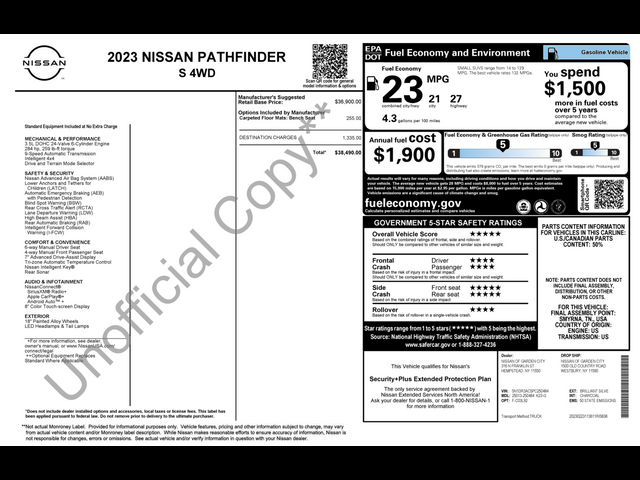 2023 Nissan Pathfinder S