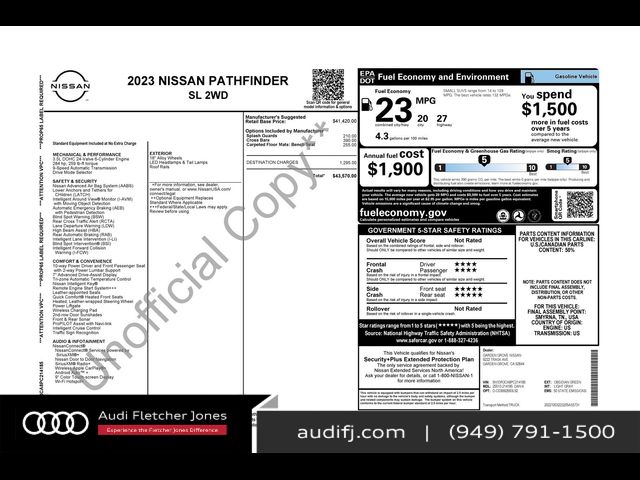 2023 Nissan Pathfinder SL