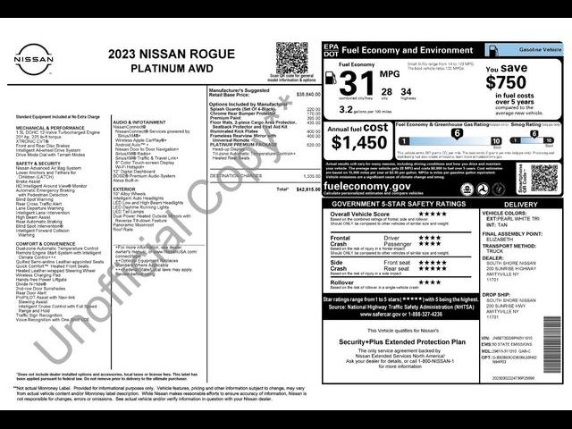 2023 Nissan Rogue Platinum