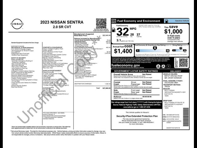 2023 Nissan Sentra SR