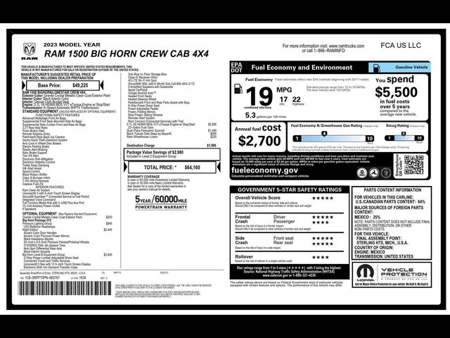 2023 Ram 1500 Big Horn