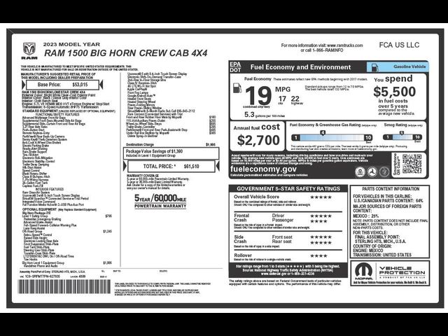 2023 Ram 1500 Big Horn