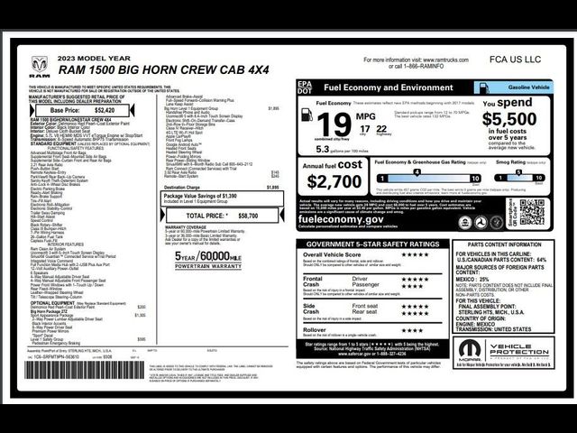 2023 Ram 1500 Big Horn