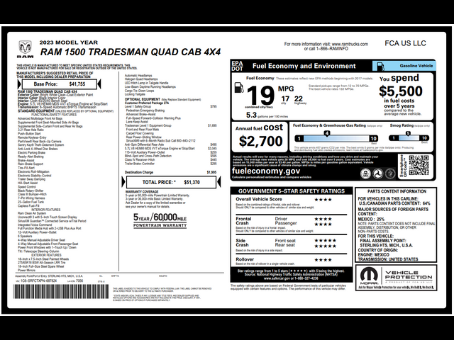 2023 Ram 1500 Tradesman