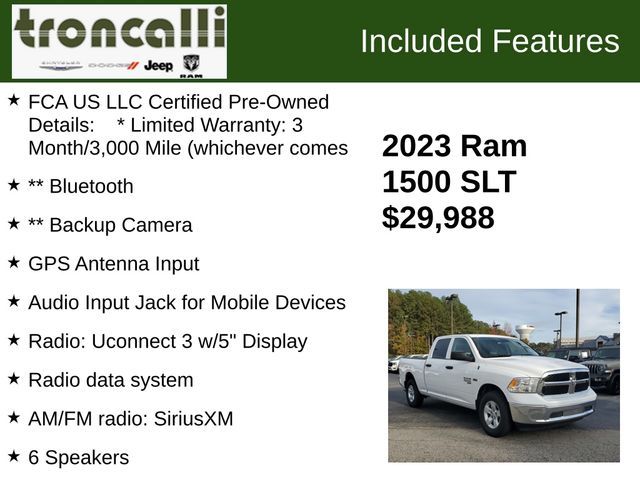 2023 Ram 1500 Classic SLT