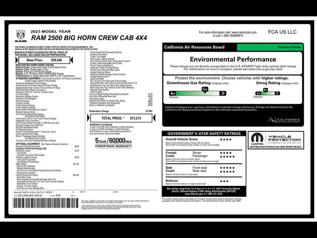 2023 Ram 2500 Big Horn