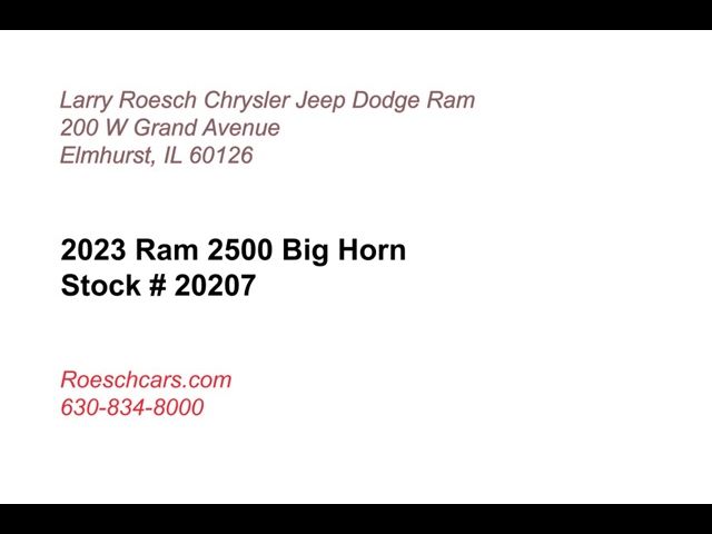 2023 Ram 2500 Big Horn