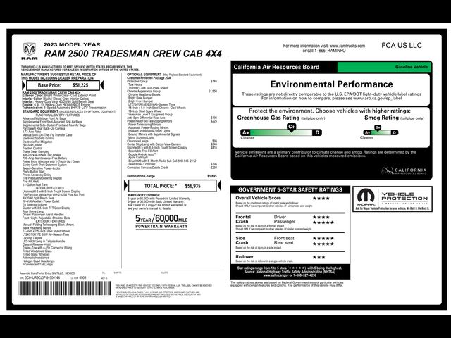 2023 Ram 2500 Tradesman