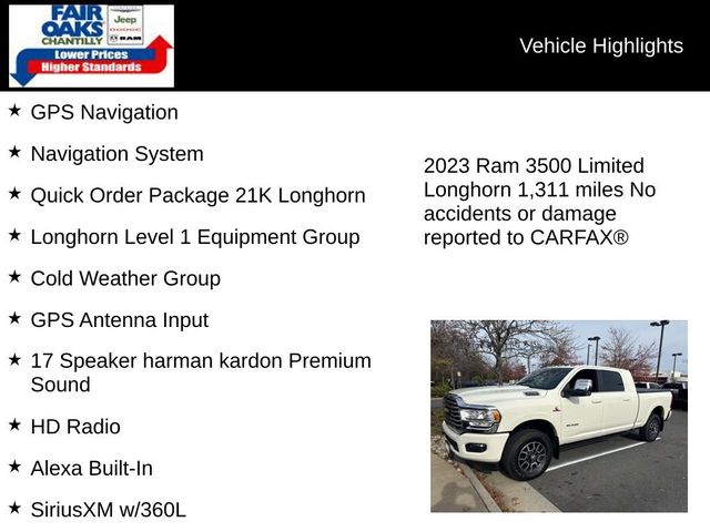 2023 Ram 3500 Longhorn