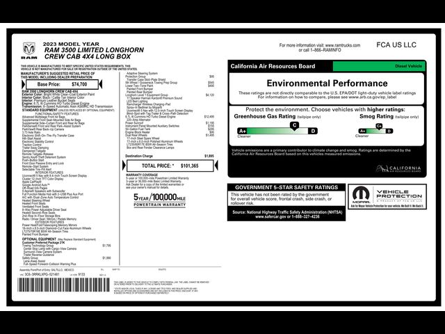 2023 Ram 3500 Longhorn