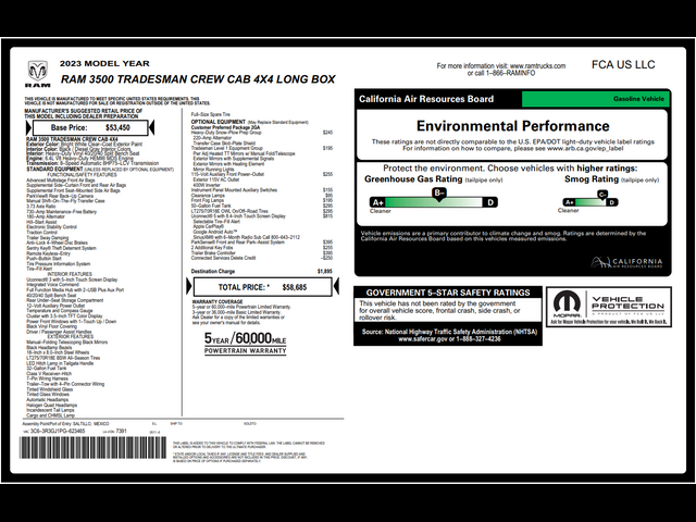 2023 Ram 3500 Tradesman