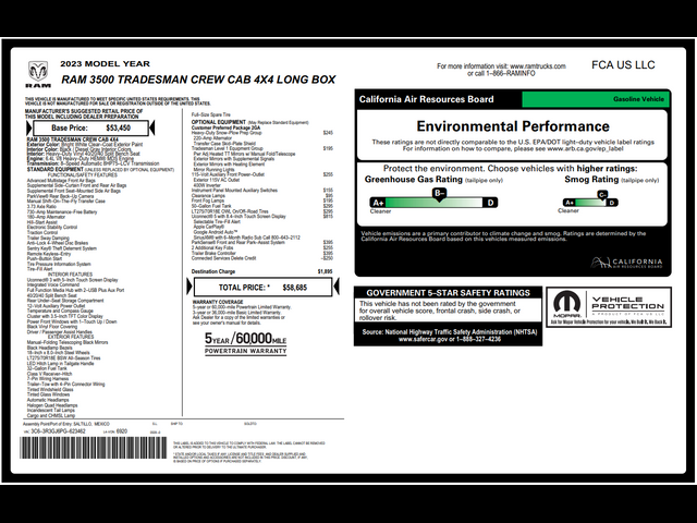 2023 Ram 3500 Tradesman