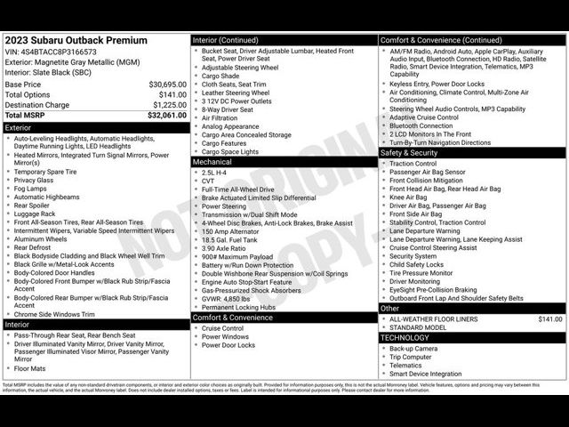 2023 Subaru Outback Premium