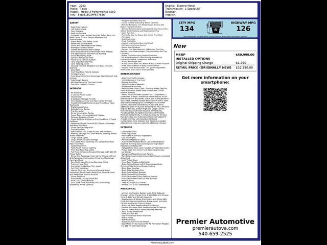 2023 Tesla Model 3 Performance