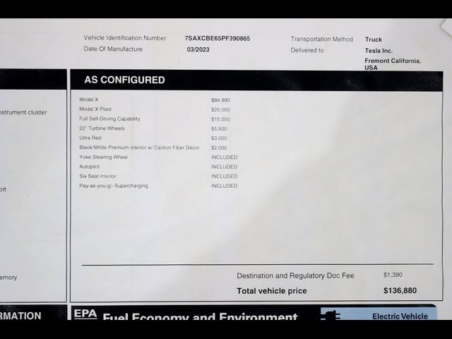 2023 Tesla Model X Plaid