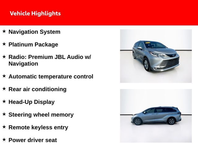 2023 Toyota Sienna Platinum