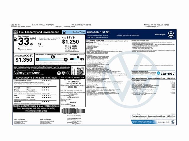 2023 Volkswagen Jetta SE