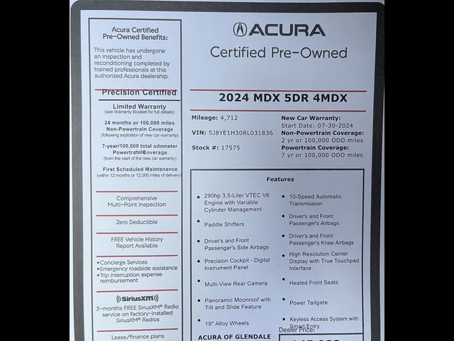 2024 Acura MDX Base